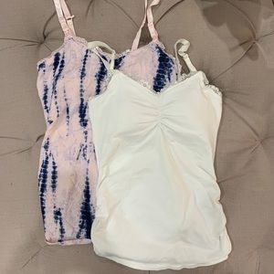 Two Jessica Simpson maternity / nursing tanks